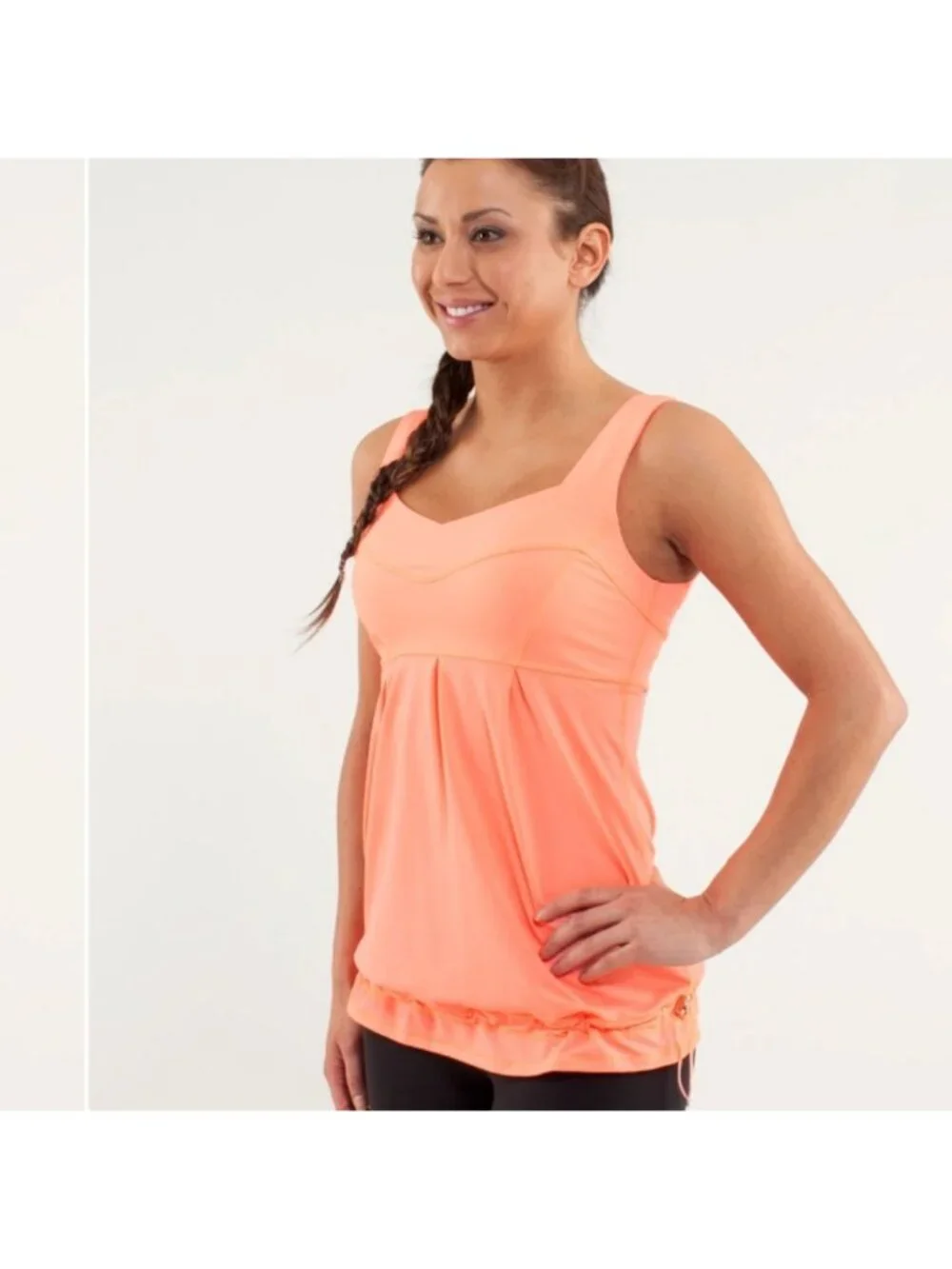 Lululemon Run: Tame Me Tank Pop Orange / flash